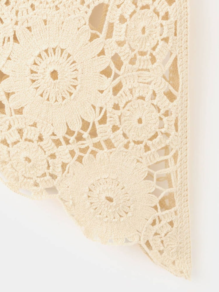 Mango Yellow Crochet Draped Blouse - Image 7 of 7