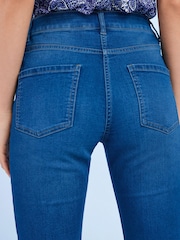 Dark Blue Pedal Pusher Cropped Jeans - Image 5 of 5