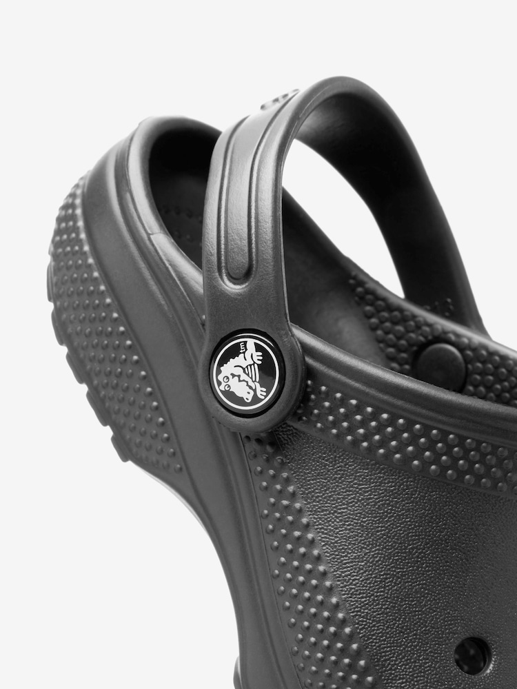 Crocs Black Kids Unisex Classic Clogs - Image 5 of 8