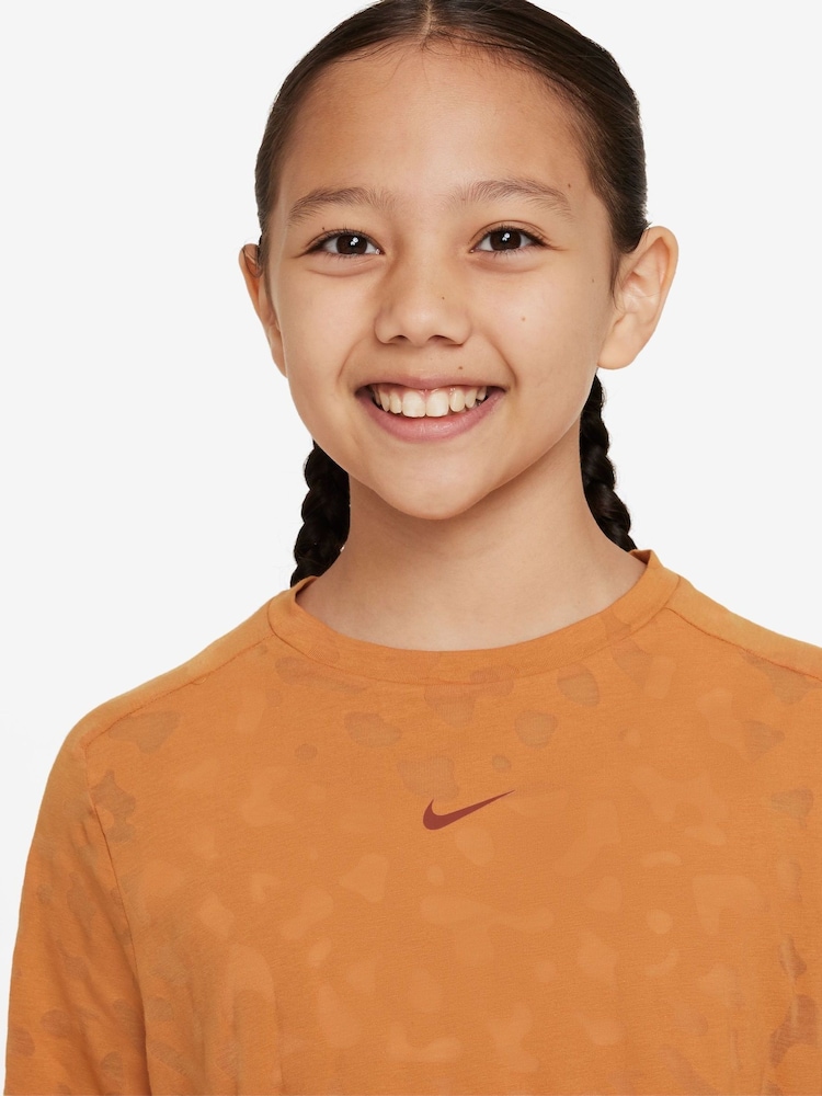 Nike Orange Dri-FIT One Training Top - Image 2 of 3