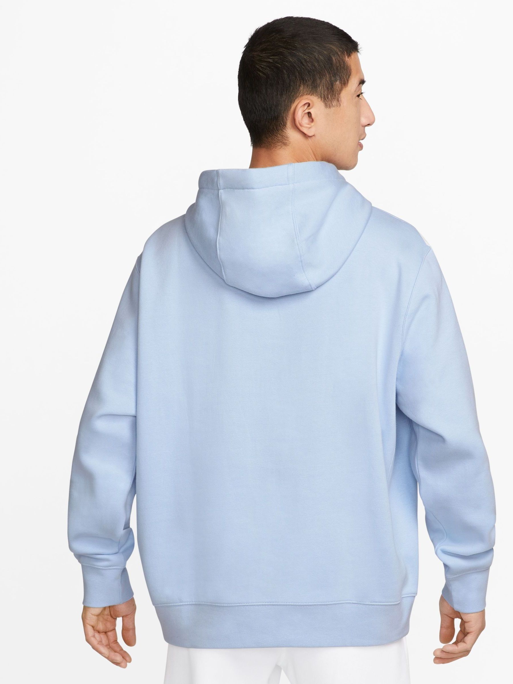 Buy Nike Pale Blue Club Pullover Hoodie from Next Luxembourg