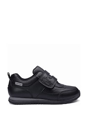 Chaussures pour l'école ToeZone noires à une lanière et à motifs étoiles - Image 1 de 5