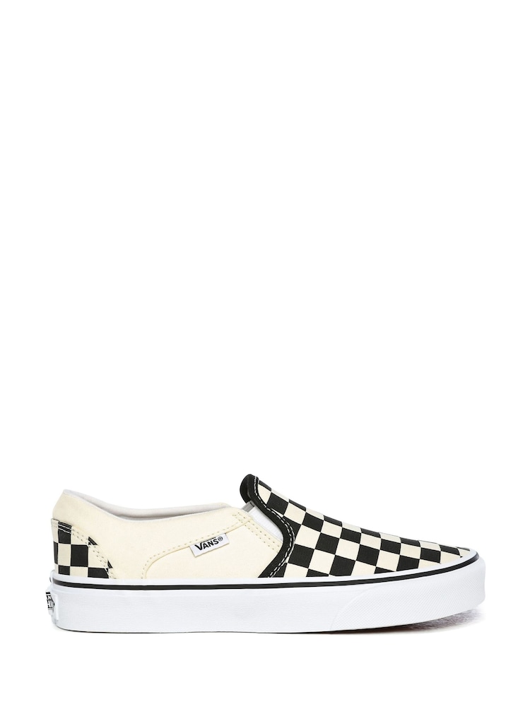 Vans Womens Asher Checkerboard Trainers - Image 1 of 6