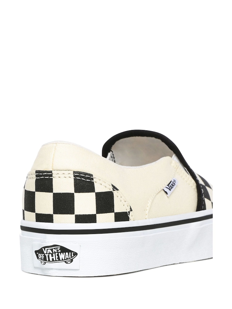 Vans Womens Asher Checkerboard Trainers - Image 6 of 6