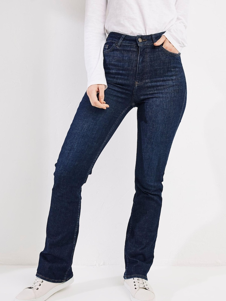 FatFace Blue Brooke Bootcut Jeans - Image 1 of 4 FatFace Blue Brooke Bootcut Jeans - Image 1 of 4