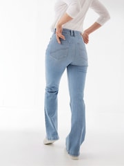 FatFace Blue Fly Flare Jeans - Image 2 of 3