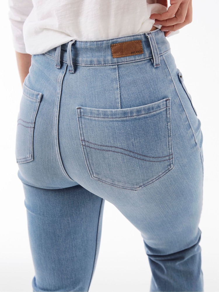 FatFace Blue Fly Flare Jeans - Image 3 of 3