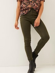 FatFace Black Harlow High Waist Jeggings - Image 1 of 4