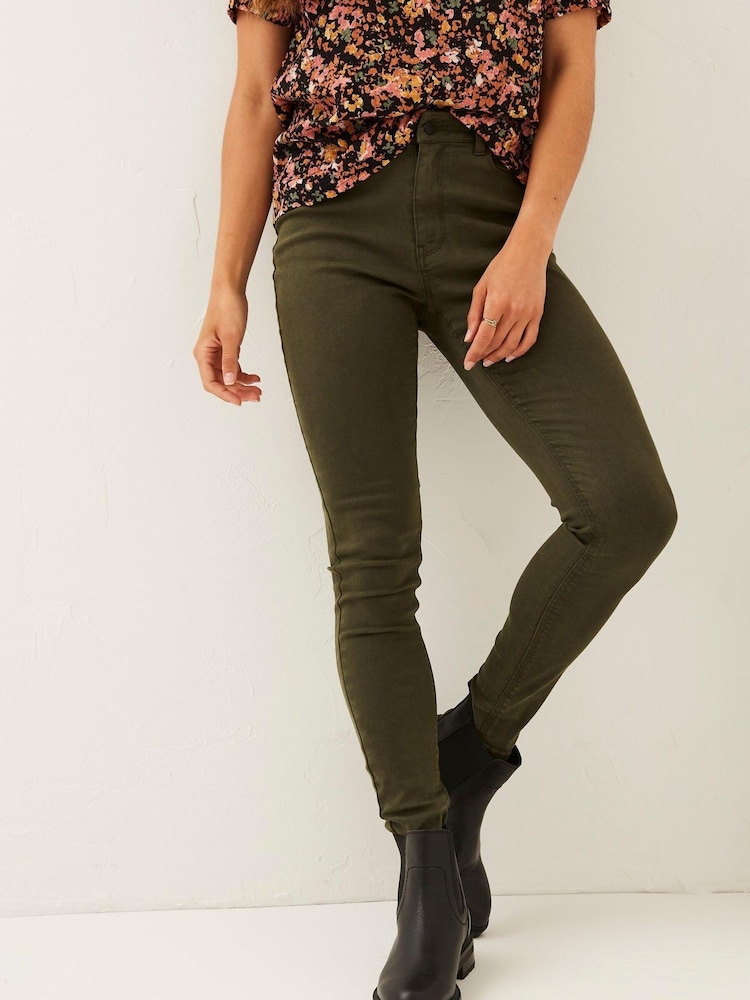 FatFace Black Harlow High Waist Jeggings - Image 1 of 4