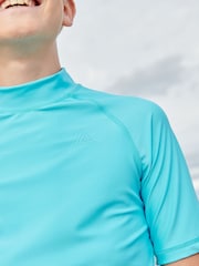 Blue Short Sleeve Sunsafe Rash Vest (1.5-16yrs) - Image 4 of 7