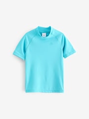 Blue Short Sleeve Sunsafe Rash Vest (1.5-16yrs) - Image 5 of 7