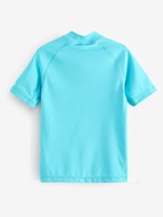Blue Short Sleeve Sunsafe Rash Vest (1.5-16yrs) - Image 6 of 7