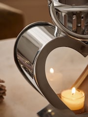 Silver Heart Metal Mini Lantern Candle Holder - Image 3 of 6
