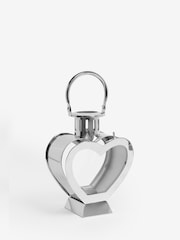 Silver Heart Metal Mini Lantern Candle Holder - Image 6 of 6