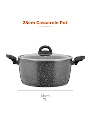 Tower Grey Cerastone 28cm Casserole Dish - Image 10 of 12