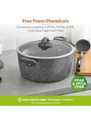 Tower Grey Cerastone 28cm Casserole Dish - Image 8 of 12