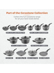 Tower Grey Cerastone 28cm Casserole Dish - Image 9 of 12