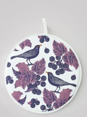 Thornback and Peel Cream Blackbird and Bramble 100% Cotton 100% Cotton Hob Cover - Image 1 of 2