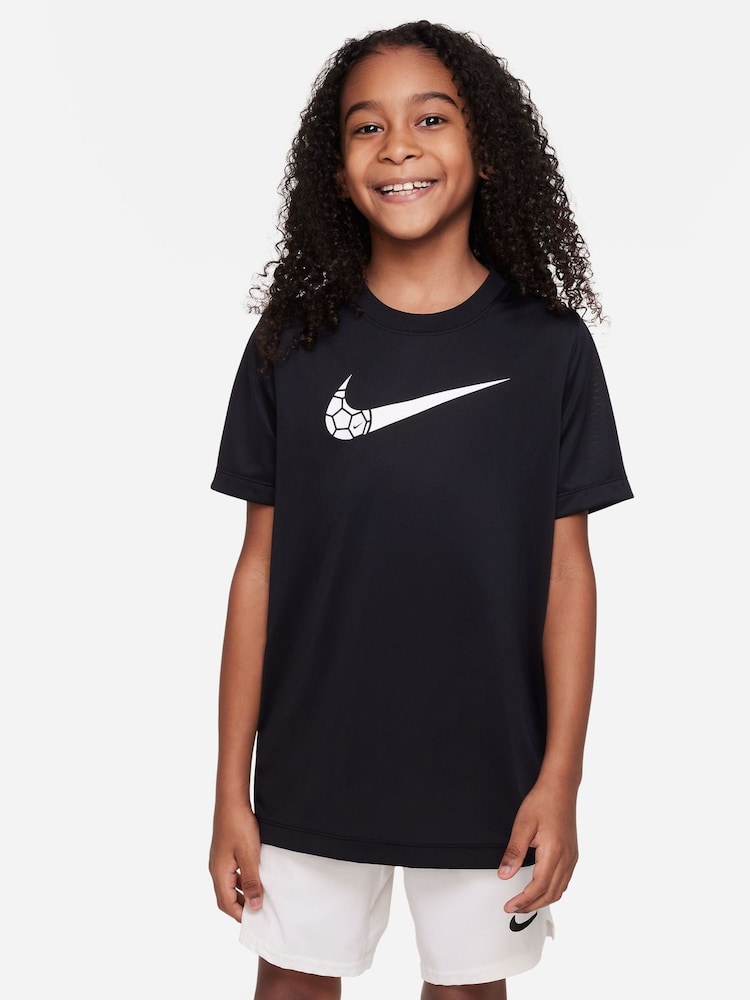 Nike Black Dri-FIT Football Graphic Training T-Shirt - Image 1 of 4