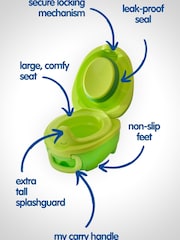 My Carry Potty Green Dinosaur Travel Potty - Image 4 of 4