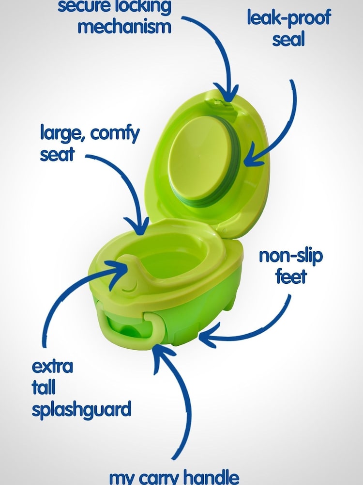 My Carry Potty Green Dinosaur Travel Potty - Image 4 of 4