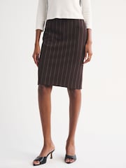 Abercrombie & Fitch Chase Midi Pinstripe Pencil Skirt - Obrázek 1 z 6