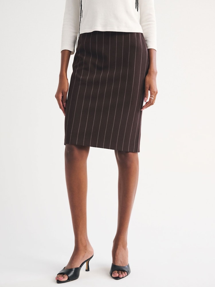 Abercrombie & Fitch Chase Midi Pinstripe Pencil Skirt - Obrázek 1 z 6