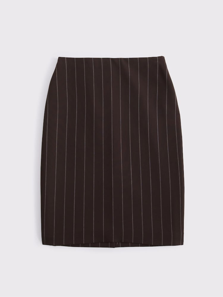 Abercrombie & Fitch Chase Midi Pinstripe Pencil Skirt - Obrázek 6 z 6