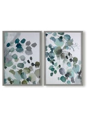 Art For The Home Set of 2 Blue Sage Sprigs Canvases - Image 2 of 4