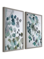 Art For The Home Set of 2 Blue Sage Sprigs Canvases - Image 3 of 4