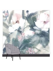 Art For The Home Blue Expressive Floral 3M Mural - Image 3 of 4