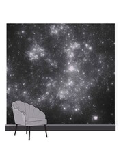 Art For The Home Black Constellation Celestial 3M Mural - Image 3 of 4