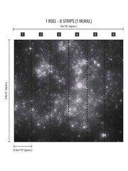 Art For The Home Black Constellation Celestial 3M Mural - Image 4 of 4