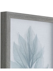 Art For The Home Set of 2 Blue Delicate Leaves Framed Art - Image 4 of 5