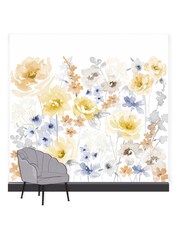 Art For The Home Yellow Fleur Summer 3M Mural - Image 3 of 4