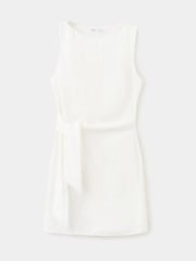 Mango Cream Wrap Midi Dress - Image 5 of 7