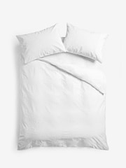 White Heart Embossed Duvet Cover and Pillowcase Set - Image 4 of 5