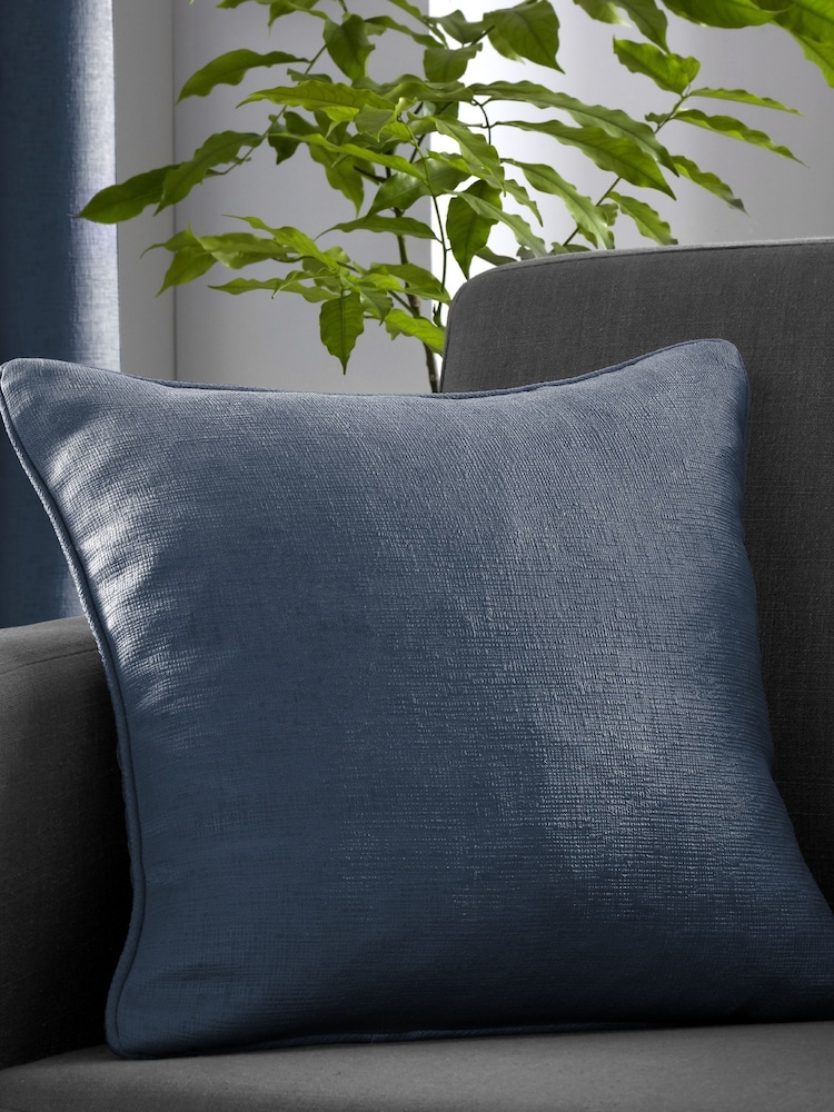 Fusion Blue Strata Woven Filled Cushion - Image 1 of 2 Fusion Blue Strata Woven Filled Cushion - Image 1 of 2