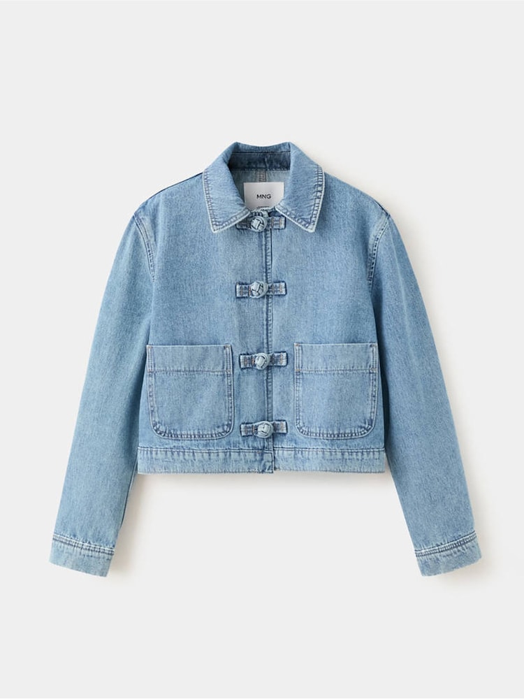 Mango Blue Denim Jacket - Image 1 of 3