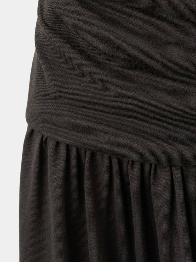 Mango Brown Halterneck Midi Dress - Image 6 of 6
