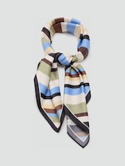 Mango Green Silky Patterned Scarf - Image 2 of 4