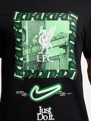Nike Black Liverpool FC DNA T-Shirt - Image 6 of 7