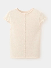 Mango Brown Short Sleeve Knit Top - Image 5 of 7