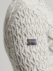 Superdry Grey Marl Jacob Henley Jumper - Image 5 of 6
