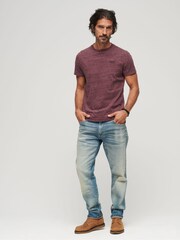Бордовый - Superdry Vintage Embroidered 100% Cotton T-Shirt - Изображение 2 из 5