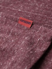 Бордовый - Superdry Vintage Embroidered 100% Cotton T-Shirt - Изображение 4 из 5