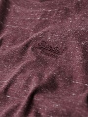 Бордовый - Superdry Vintage Embroidered 100% Cotton T-Shirt - Изображение 5 из 5