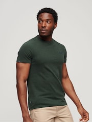 Зеленый Campus Grit - Superdry Vintage Embroidered 100% Cotton T-Shirt - Изображение 1 из 8