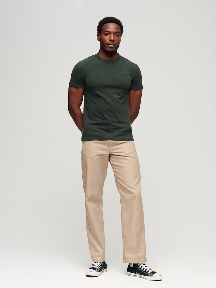 Зеленый Campus Grit - Superdry Vintage Embroidered 100% Cotton T-Shirt - Изображение 2 из 8 Зеленый Campus Grit - Superdry Vintage Embroidered 100% Cotton T-Shirt - Изображение 2 из 8