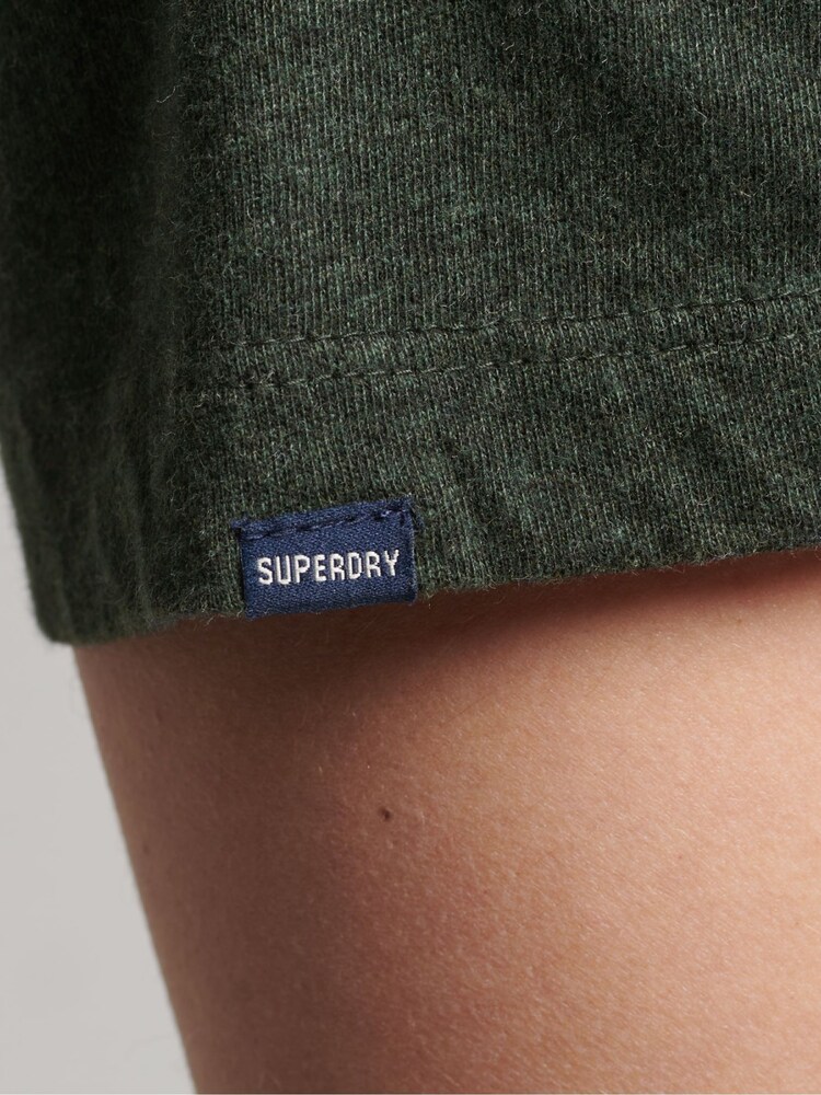 Vert Campus Grit - T-shirt Superdry brodé vintage 100% coton - Image 6 of 8
